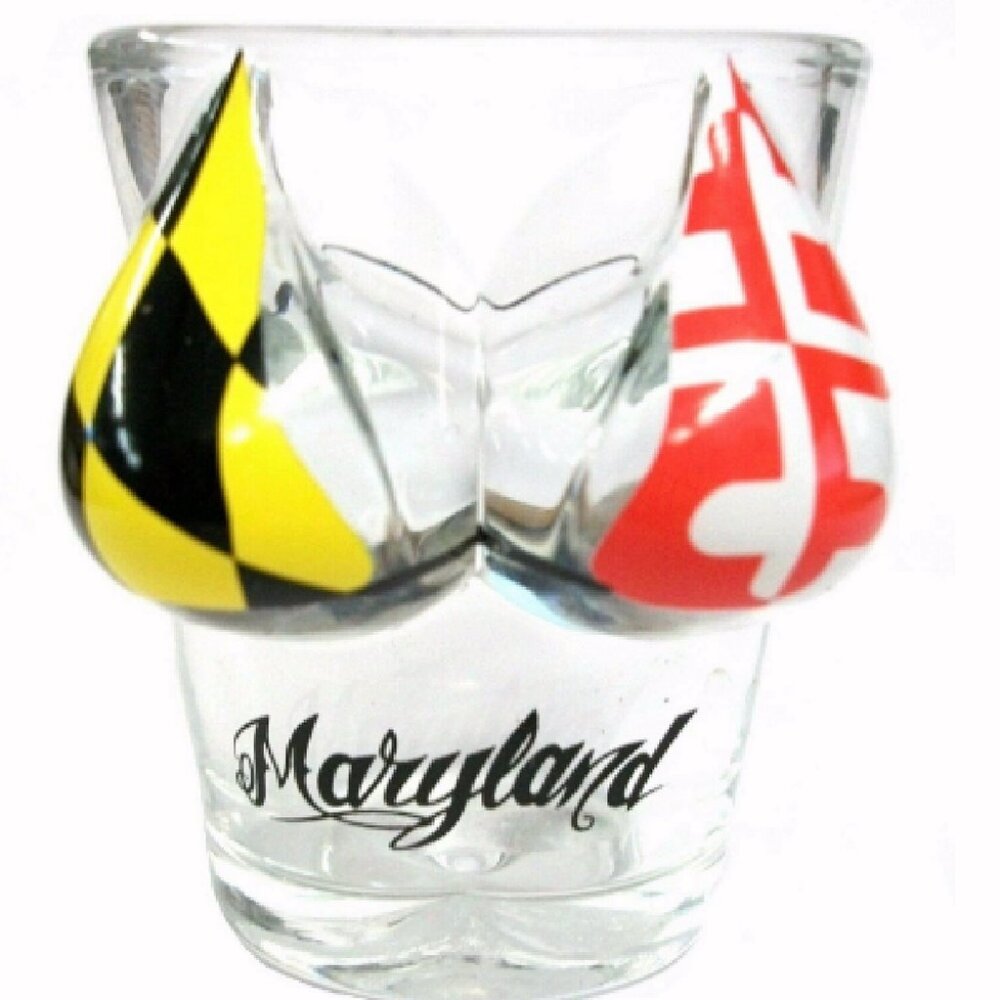 Maryland Bikini Top Shot Glass - NEW Fast Ship